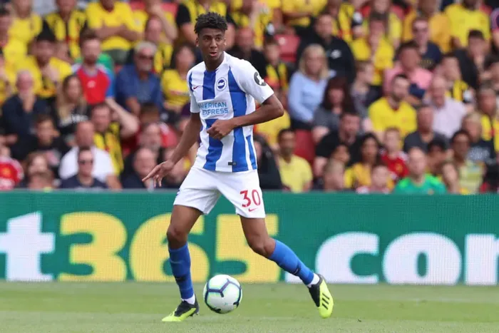 Framed Print : Bernardo Fernandes da Silva Junior: In Action for Brighton and Hove Albion vs. Watford, Premier League (11th August 2018) Framed Print : Bernardo Fernandes da Silva Junior: In Action for Brighton and Hove Albion vs. Watford, Premier League (11th August 2018)