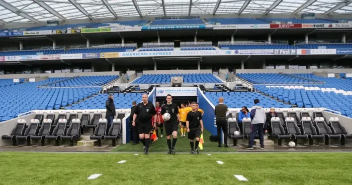 Framed Print : BHAFC Play on the pitch Framed Print : BHAFC Play on the pitch