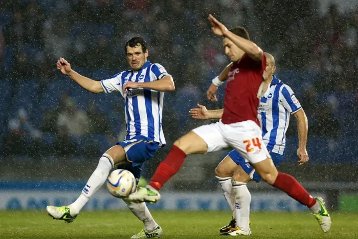 Framed Print : Billy Sharp's Thwarted Goal: A Close Call against Nottingham Forest at Brighton & Hove Albion's Amex Stadium (December 15, 2012) Framed Print : Billy Sharp's Thwarted Goal: A Close Call against Nottingham Forest at Brighton & Hove Albion's Amex Stadium (December 15, 2012)