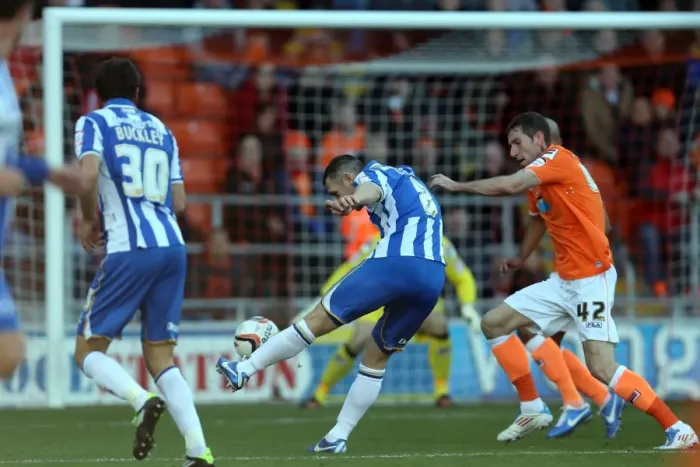 Framed Print : Blackpool vs. Brighton & Hove Albion: Andrew Crofts Shoots in Npower Championship Match, October 27, 2012 Framed Print : Blackpool vs. Brighton & Hove Albion: Andrew Crofts Shoots in Npower Championship Match, October 27, 2012