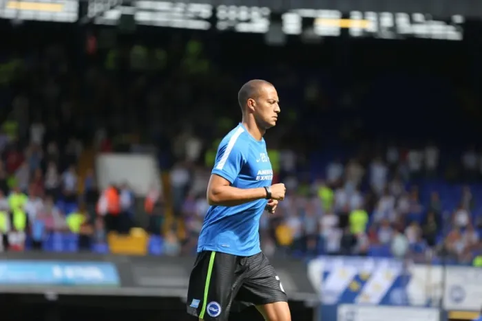 Framed Print : Bobby Zamora in Action: Ipswich Town vs. Brighton & Hove Albion, Sky Bet Championship (August 28, 2015) - Brighton Striker's Thrilling Performance Framed Print : Bobby Zamora in Action: Ipswich Town vs. Brighton & Hove Albion, Sky Bet Championship (August 28, 2015) - Brighton Striker's Thrilling Performance