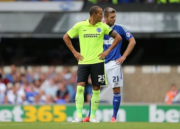 Bobby Zamora Debuts for Brighton and Hove Albion against Ipswich Town in Sky Bet Championship (28 / 08 / 2015)