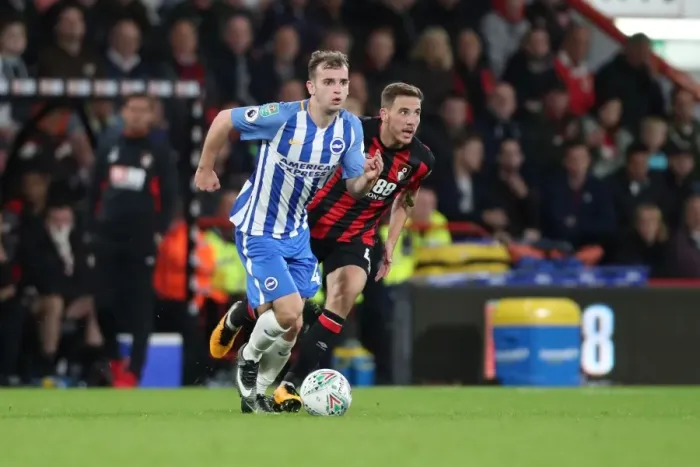 Framed Print : Bournemouth vs. Brighton and Hove Albion: EFL Cup Showdown at Vitality Stadium (19SEP17)