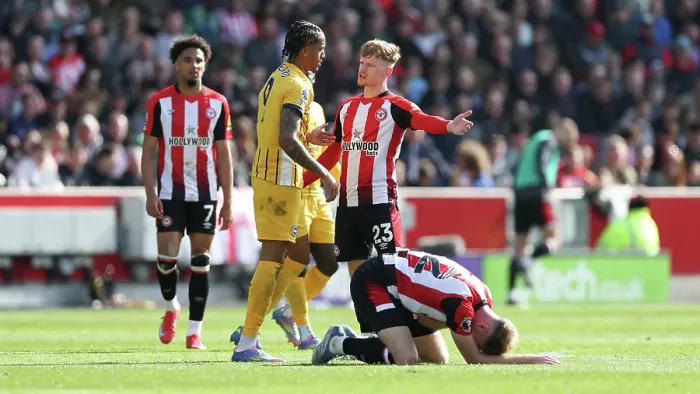 Framed Print : Brentford v Brighton and Hove Albion Premier League 19APR25 Framed Print : Brentford v Brighton and Hove Albion Premier League 19APR25