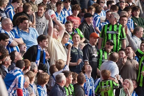 Brighton Fan Mid-Air Catch at Nottingham Forest vs. Brighton & Hove Albion, March 2012