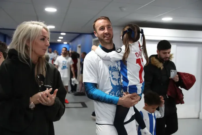 Framed Print : Brighton and Hove Albion: Premier League Survival Celebration - Players Lap of Appreciation (vs Manchester City, 12May19)