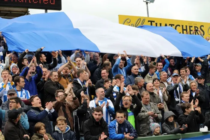 Framed Print : Brighton & Hove Albion 2013-14: Away Game at Yeovil Town (19-10-2013) Framed Print : Brighton & Hove Albion 2013-14: Away Game at Yeovil Town (19-10-2013)