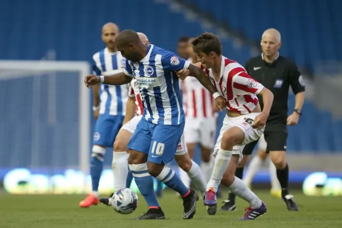 Framed Print : Brighton & Hove Albion 2014-15: Home Match against Cheltenham (August 12, 2014)