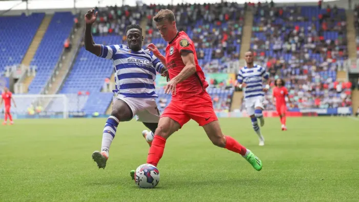 Framed Print : Brighton and Hove Albion in Action against Reading: Pre-Season Friendly at Select Car Leasing Stadium (23JUL22) Framed Print : Brighton and Hove Albion in Action against Reading: Pre-Season Friendly at Select Car Leasing Stadium (23JUL22)