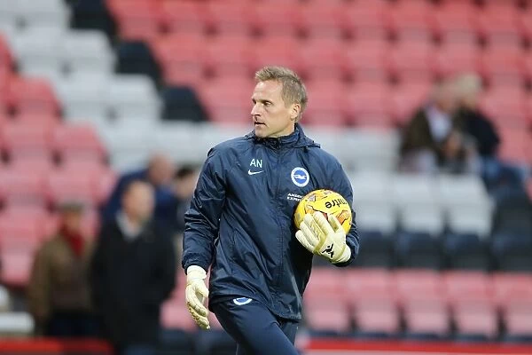 Brighton & Hove Albion: Antti Niemi in Action at American Express Community Stadium during SkyBet Championship Clash vs Bournemouth (1st November 2014)