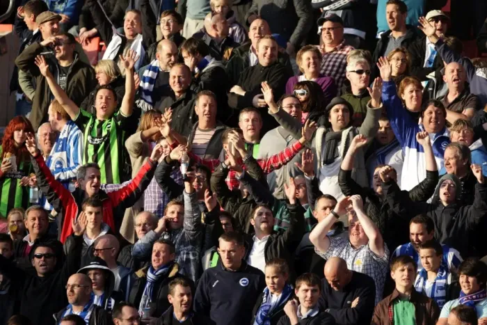 Framed Print : Brighton & Hove Albion Away Days 2011-12: A Sea of Supporters Framed Print : Brighton & Hove Albion Away Days 2011-12: A Sea of Supporters