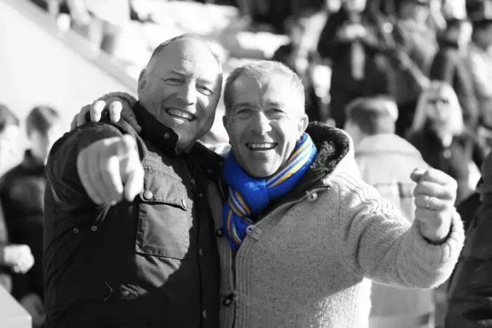 Framed Print : Brighton and Hove Albion Away Days 2013-14: Fervent Crowds at AFC Bournemouth (November 30, 2013)