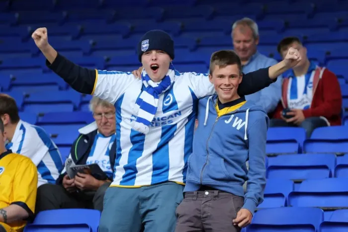 Framed Print : Brighton and Hove Albion Away Days 2013-14: Roaring Fans at Ipswich Town (September 28, 2013) Framed Print : Brighton and Hove Albion Away Days 2013-14: Roaring Fans at Ipswich Town (September 28, 2013)