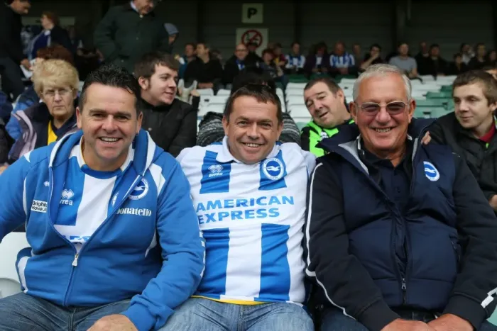 Framed Print : Brighton and Hove Albion Away Days 2013-14: Yeovil Town - Fan Crowd Moments Framed Print : Brighton and Hove Albion Away Days 2013-14: Yeovil Town - Fan Crowd Moments