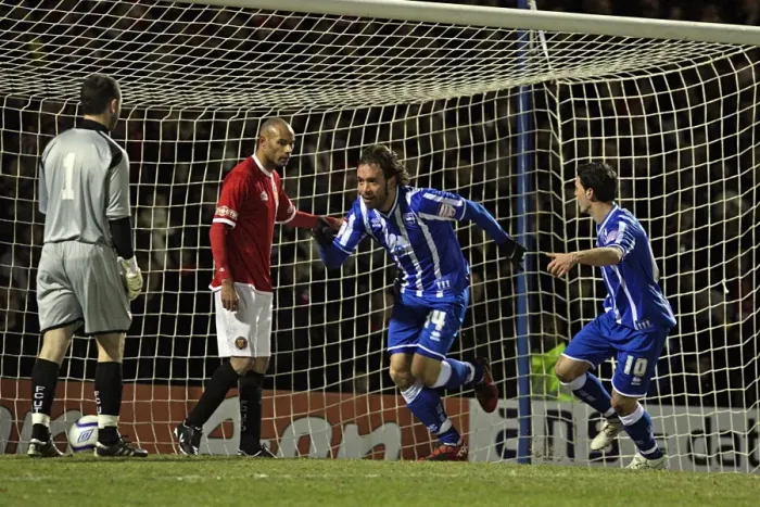 Framed Print : Brighton & Hove Albion Away at FC United of Manchester (2010-11 Season) Framed Print : Brighton & Hove Albion Away at FC United of Manchester (2010-11 Season)