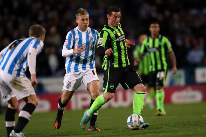 Framed Print : Brighton & Hove Albion Away at Huddersfield Town (2012-13 Season, Game 11) Framed Print : Brighton & Hove Albion Away at Huddersfield Town (2012-13 Season, Game 11)