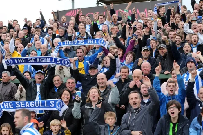 Framed Print : Brighton & Hove Albion Away at Yeovil Town (2013-14 Season): October 19, 2013