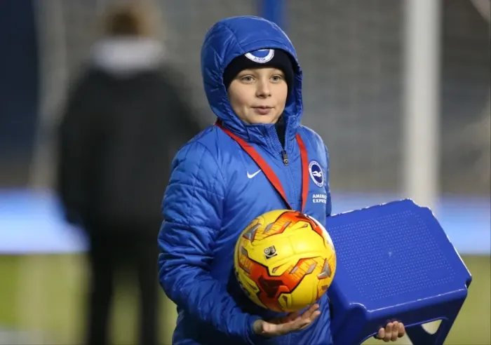 Framed Print : Brighton & Hove Albion: Ballboy in Action during Ipswich Town Match, American Express Community Stadium, 2015 Framed Print : Brighton & Hove Albion: Ballboy in Action during Ipswich Town Match, American Express Community Stadium, 2015