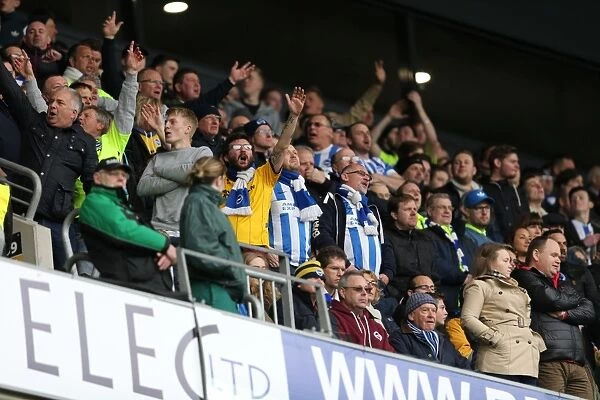 Brighton and Hove Albion Celebrate Championship Victory over MK Dons (19MAR16)