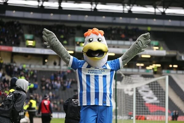 Brighton and Hove Albion Celebrate Championship Victory Over MK Dons (19 MAR 2016)