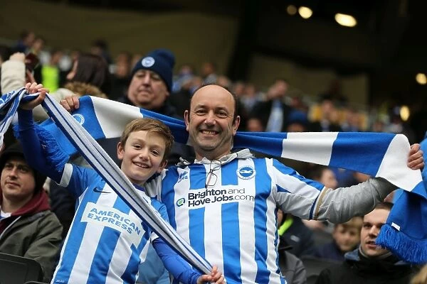 Brighton and Hove Albion Celebrate Championship Victory over MK Dons (19 MAR 2016)