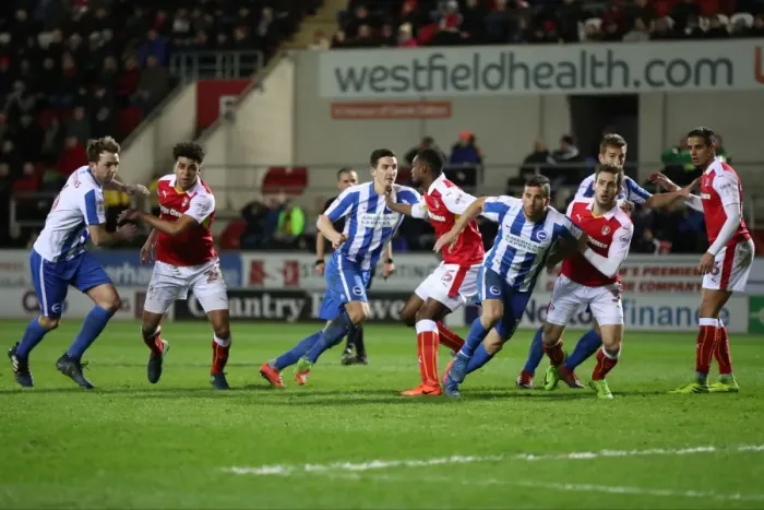 Framed Print : Brighton and Hove Albion Celebrate Championship Victory at Rotherham United (07MAR17) Framed Print : Brighton and Hove Albion Celebrate Championship Victory at Rotherham United (07MAR17)