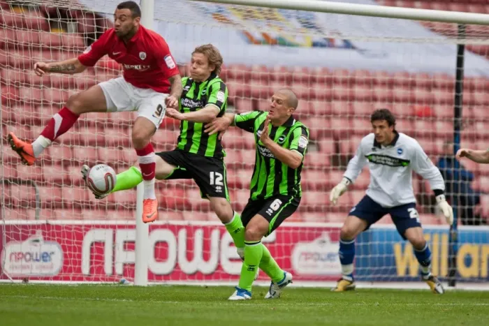 Framed Print : Brighton & Hove Albion: Craig Davies, Craig Mackail-Smith, and Adam El-Abd at Barnsley's Oakwell Stadium, April 2012 Framed Print : Brighton & Hove Albion: Craig Davies, Craig Mackail-Smith, and Adam El-Abd at Barnsley's Oakwell Stadium, April 2012