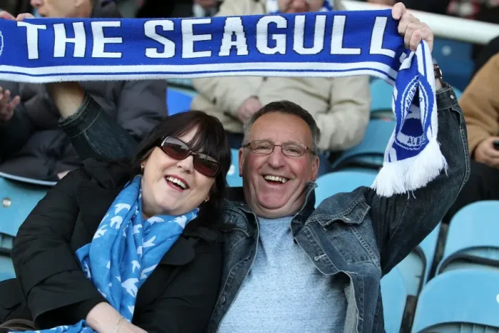 Framed Print : Brighton And Hove Albion Crowd Shots: Crowd Shots Away Days 2012-13