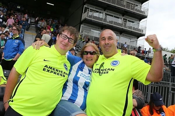 Brighton and Hove Albion: Euphoric Fans Celebrate Championship Victory at Craven Cottage (15th August 2015)