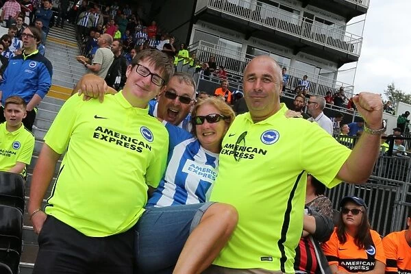 Brighton & Hove Albion: Euphoric Fans Celebrate Championship Victory at Craven Cottage (15th August 2015)