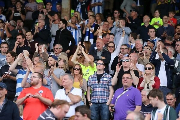 Brighton and Hove Albion: Euphoric Fans Celebrate Championship Victory at Craven Cottage (vs Fulham, 15th August 2015)