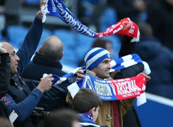 Brighton and Hove Albion FA Cup Clash: Seafront Fans Unite Against Arsenal (25Jan15)