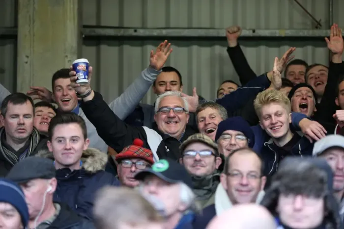 Framed Print : Brighton and Hove Albion FA Cup Fans at Griffin Park (03JAN15) Framed Print : Brighton and Hove Albion FA Cup Fans at Griffin Park (03JAN15)