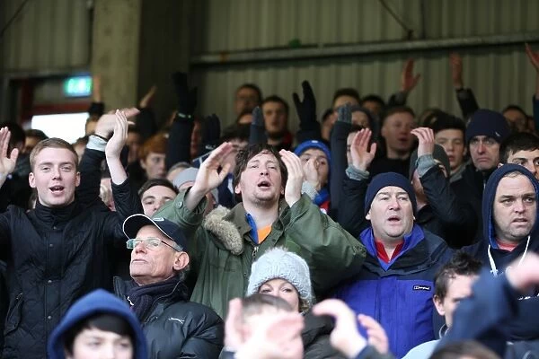 Brighton and Hove Albion FA Cup Fans at Griffin Park (03JAN15)