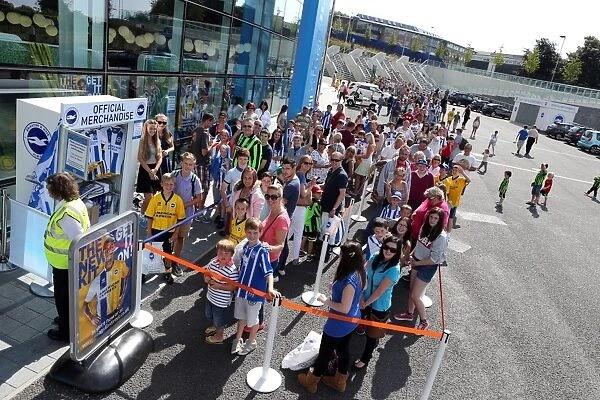 Brighton & Hove Albion: Fan Interaction at the September 2013 Club Shop Signing Event