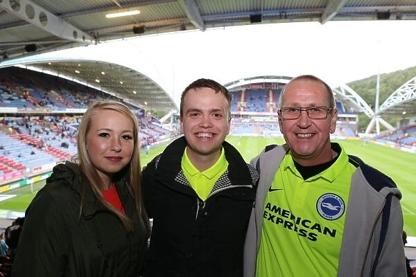 Brighton and Hove Albion Fans in Action: Huddersfield Championship Clash, August 2015