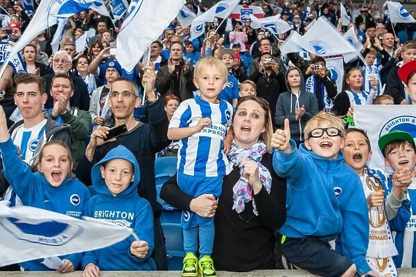 Brighton and Hove Albion Fans in Action during the EFL Sky Bet Championship Match vs. Bristol City (29APR17)