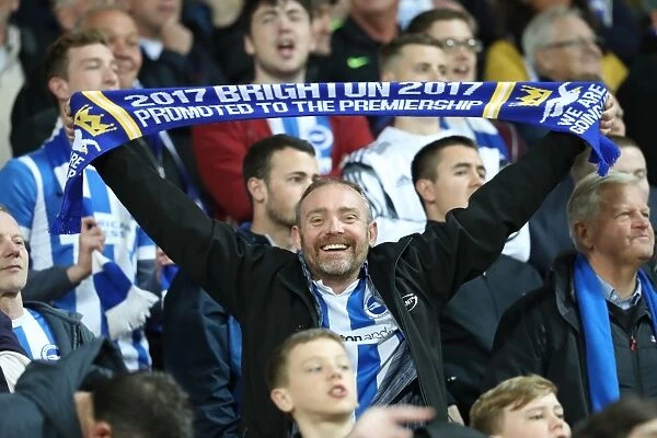 Brighton and Hove Albion Fans at Carrow Road: A Sea of Passion During the Norwich City Clash, EFL Sky Bet Championship 2017