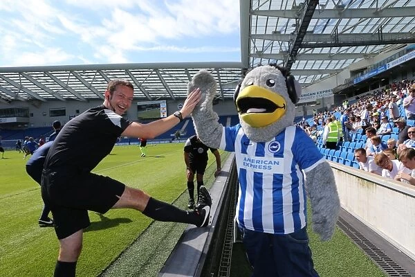Brighton and Hove Albion Fans Celebrate at American Express Community Stadium During Pre-season Match Against Sevilla FC (02.08.2015)