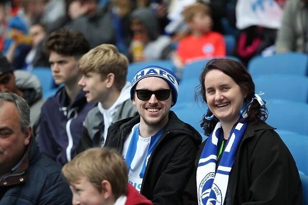 Brighton and Hove Albion Fans Celebrate Championship Promotion at American Express Community Stadium (17th April 2017)