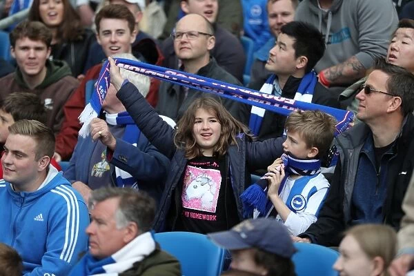 Brighton and Hove Albion Fans Celebrate Promotion to Premier League at American Express Community Stadium (17th April 2017)