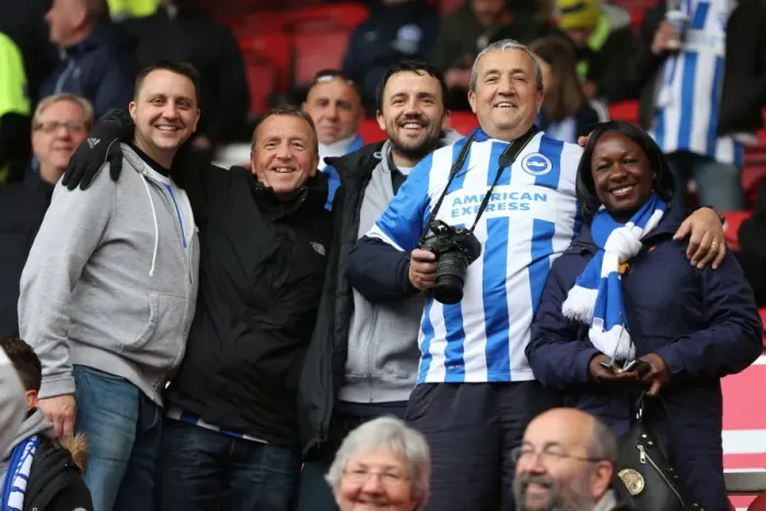 Framed Print : Brighton and Hove Albion Fans Celebrate Promotion to Premier League at Middlesbrough's Riverside Stadium (07 / 05 / 2016) Framed Print : Brighton and Hove Albion Fans Celebrate Promotion to Premier League at Middlesbrough's Riverside Stadium (07 / 05 / 2016)