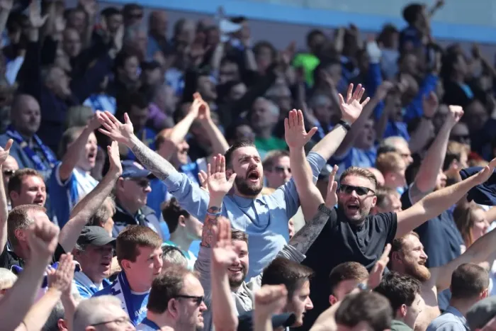 Framed Print : Brighton and Hove Albion Fans Celebrate at Villa Park During Championship Clash vs. Aston Villa (07MAY17) Framed Print : Brighton and Hove Albion Fans Celebrate at Villa Park During Championship Clash vs. Aston Villa (07MAY17)