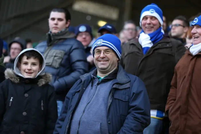 Framed Print : Brighton and Hove Albion Fans in Full Force: A Sea ofColors at The Valley during the Championship Match vs Charlton Athletic (10 January 2015) Framed Print : Brighton and Hove Albion Fans in Full Force: A Sea ofColors at The Valley during the Championship Match vs Charlton Athletic (10 January 2015)