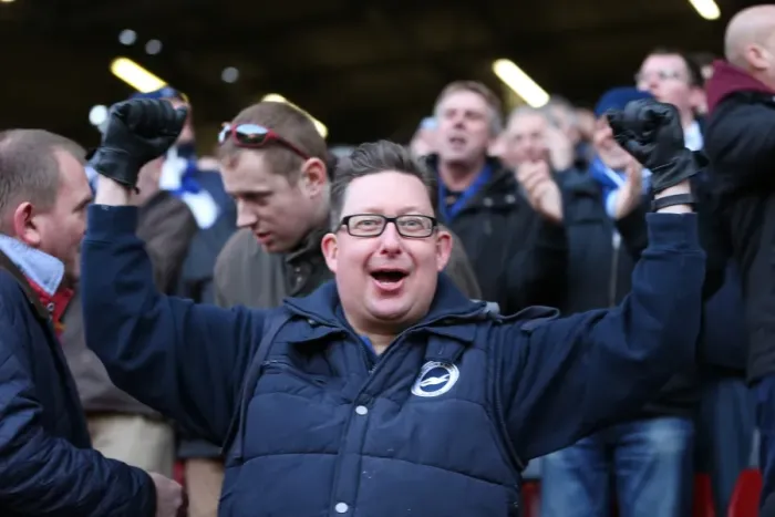 Framed Print : Brighton and Hove Albion Fans in Full Force: A Sea ofColors at The Valley during the Charlton Athletic Championship Match (10 January 2015) Framed Print : Brighton and Hove Albion Fans in Full Force: A Sea ofColors at The Valley during the Charlton Athletic Championship Match (10 January 2015)