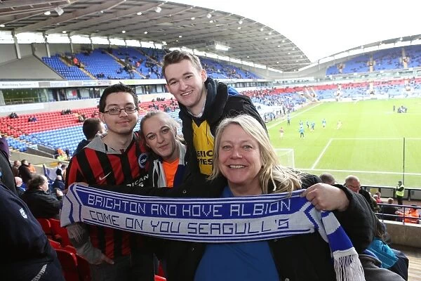 Brighton and Hove Albion Fans in Full Force: Sky Bet Championship Match vs. Bolton Wanderers (28th February 2015)