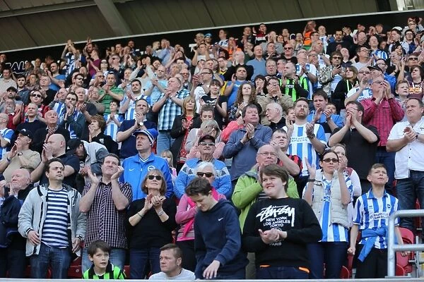 Brighton and Hove Albion Fans in Full Force: Rotherham United vs. Brighton Championship Match, April 2015