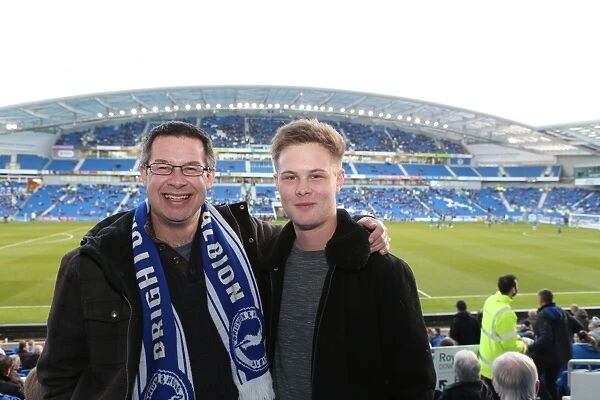 Brighton and Hove Albion Fans in Full Force: Sky Bet Championship Match vs. Huddersfield Town (14 April 2015)