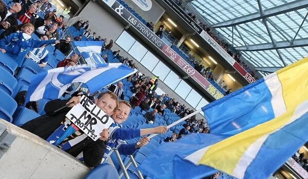 Brighton and Hove Albion Fans in Full Force: Sky Bet Championship Match vs Huddersfield Town (14APR15)
