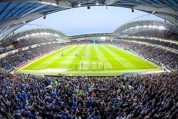 Brighton and Hove Albion Fans in Full Force: Play-Off Tension at The Amex Stadium (2016)